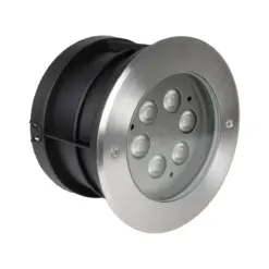Alternative view of GLOBOSTAR® UNDERWATERYUNI 90417 Υποβρύχιο Χωνευτό Σποτ για Σιντριβάνια/Πισίνες LED 6W 540lm 30° DC 24V Αδιάβροχο IP68 Θερμό Λευκό 2700K Dimmable - Bridgelux SMD Chip - Ανοξείδωτο Ατσάλι SS304 - Μ14.6 x Π14.6 x Υ9cm / Q13.3cm - 3 Χρόνια Εγγύηση