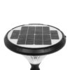 GLOBOSTAR® SQUARE 90503 Φωτιστικό Κεφαλής Post Top Πλατείας/Πάρκου/Κήπου LED 40W 1600lm 120° DC 5V με Ενσωματωμένο Φωτοβολταϊκό Panel 5V 25W & Επαναφορτιζόμενη Μπαταρία Li-ion 3.2V 30000mAh με Αισθητήρα Κίνησης-Ημέρας-Νύχτας Αδιάβροχο IP65 Θερμό Λευκό 2700K – Sanan SMD Chip – Γκρι Ανθρακί Ματ – Μ54 x Π54 x Υ48.5cm – 2 Χρόνια Εγγύηση