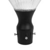 GLOBOSTAR® SQUARE 90503 Φωτιστικό Κεφαλής Post Top Πλατείας/Πάρκου/Κήπου LED 40W 1600lm 120° DC 5V με Ενσωματωμένο Φωτοβολταϊκό Panel 5V 25W & Επαναφορτιζόμενη Μπαταρία Li-ion 3.2V 30000mAh με Αισθητήρα Κίνησης-Ημέρας-Νύχτας Αδιάβροχο IP65 Θερμό Λευκό 2700K – Sanan SMD Chip – Γκρι Ανθρακί Ματ – Μ54 x Π54 x Υ48.5cm – 2 Χρόνια Εγγύηση
