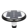 Globostar® SQUARE 90504 Φωτιστικό Κεφαλής Post Top Πλατείας/Πάρκου/Κήπου LED 25W 1000lm με Ανιχνευτή Κίνησης και Αισθητήρα Νυχτός IP65 Ψυχρό Λευκό 6000K – 2 Χρόνια Εγγύηση