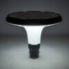 Globostar® SQUARE 90504 Φωτιστικό Κεφαλής Post Top Πλατείας/Πάρκου/Κήπου LED 25W 1000lm με Ανιχνευτή Κίνησης και Αισθητήρα Νυχτός IP65 Ψυχρό Λευκό 6000K – 2 Χρόνια Εγγύηση
