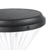 GLOBOSTAR® VEGGIE 90522 Φωτιστικό Κολωνάκι Κήπου LED 10W 500lm 120° με Ενσωματωμένο Φωτοβολταϊκό Panel 6V 2W & Επαναφορτιζόμενη Μπαταρία Li-ion 3.2V 6000mAh με Αισθητήρα Ημέρας-Νύχτας Αδιάβροχο IP65 Ψυχρό Λευκό 6000K – Sanan SMD Chip – Μαύρο – Μ26 x Π26 x Υ60cm – 2 Χρόνια Εγγύηση