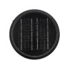 GLOBOSTAR® VEGGIE 90522 Φωτιστικό Κολωνάκι Κήπου LED 10W 500lm 120° με Ενσωματωμένο Φωτοβολταϊκό Panel 6V 2W & Επαναφορτιζόμενη Μπαταρία Li-ion 3.2V 6000mAh με Αισθητήρα Ημέρας-Νύχτας Αδιάβροχο IP65 Ψυχρό Λευκό 6000K – Sanan SMD Chip – Μαύρο – Μ26 x Π26 x Υ60cm – 2 Χρόνια Εγγύηση