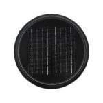 GLOBOSTAR® VEGGIE 90522 Φωτιστικό Κολωνάκι Κήπου LED 10W 500lm 120° με Ενσωματωμένο Φωτοβολταϊκό Panel 6V 2W & Επαναφορτιζόμενη Μπαταρία Li-ion 3.2V 6000mAh με Αισθητήρα Ημέρας-Νύχτας Αδιάβροχο IP65 Ψυχρό Λευκό 6000K – Sanan SMD Chip – Μαύρο – Μ26 x Π26 x Υ60cm – 2 Χρόνια Εγγύηση