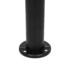 GLOBOSTAR® VEGGIE 90522 Φωτιστικό Κολωνάκι Κήπου LED 10W 500lm 120° με Ενσωματωμένο Φωτοβολταϊκό Panel 6V 2W & Επαναφορτιζόμενη Μπαταρία Li-ion 3.2V 6000mAh με Αισθητήρα Ημέρας-Νύχτας Αδιάβροχο IP65 Ψυχρό Λευκό 6000K – Sanan SMD Chip – Μαύρο – Μ26 x Π26 x Υ60cm – 2 Χρόνια Εγγύηση