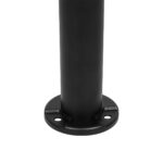 GLOBOSTAR® VEGGIE 90522 Φωτιστικό Κολωνάκι Κήπου LED 10W 500lm 120° με Ενσωματωμένο Φωτοβολταϊκό Panel 6V 2W & Επαναφορτιζόμενη Μπαταρία Li-ion 3.2V 6000mAh με Αισθητήρα Ημέρας-Νύχτας Αδιάβροχο IP65 Ψυχρό Λευκό 6000K – Sanan SMD Chip – Μαύρο – Μ26 x Π26 x Υ60cm – 2 Χρόνια Εγγύηση