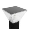 GLOBOSTAR® VEGGIE 90549 Φωτιστικό Κολωνάκι Κήπου με Ντουί 1 x E27 60° AC 220-240V Αδιάβροχο IP65 – Μαύρο – Μ20 x Π20 x Υ60cm – 2 Χρόνια Εγγύηση