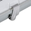 GLOBOSTAR® VIGAS 90613 Γραμμικό Βιομηχανικό Φωτιστικό Σκαφάκι Tri-Proof με Μεταλλικά Clips για 2 x Λάμπες T8 G13 120cm Τύπου Φθορίου LED Τροφοδοσίας Ενός Άκρου 120° AC 220-240V Αδιάβροχο IP65 – Γκρι με Διάφανο Κάλυμμα Πλαστικό PC – Μ126 x Π11.5 x Υ9cm