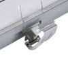 GLOBOSTAR® VIGAS 90613 Γραμμικό Βιομηχανικό Φωτιστικό Σκαφάκι Tri-Proof με Μεταλλικά Clips για 2 x Λάμπες T8 G13 120cm Τύπου Φθορίου LED Τροφοδοσίας Ενός Άκρου 120° AC 220-240V Αδιάβροχο IP65 – Γκρι με Διάφανο Κάλυμμα Πλαστικό PC – Μ126 x Π11.5 x Υ9cm