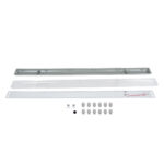 GLOBOSTAR® VIGAS 90615 Γραμμικό Βιομηχανικό Φωτιστικό Σκαφάκι Tri-Proof με Μεταλλικά Clips για 2 x Λάμπες T8 G13 150cm Τύπου Φθορίου LED Τροφοδοσίας Ενός Άκρου 120° AC 220-240V Αδιάβροχο IP65 – Γκρι με Διάφανο Κάλυμμα Πλαστικό PC – Μ156 x Π12 x Υ9cm