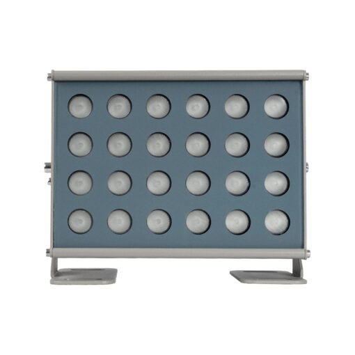 GLOBOSTAR® FLOODHENO 999-0264 Προβολέας Σποτ Wall Washer LED 36W 2880lm 30° DC 24V Αδιάβροχο IP65 Πολύχρωμο RGB Dimmable DMX512 – Bridgelux SMD Chip – Γκρι – Μ22 x Π11 x Υ16.5cm – 3 Χρόνια Εγγύηση