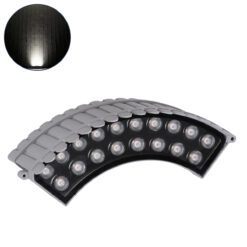 GLOBOSTAR® TREEJINA 90691 Κυρτή Μπάρα Φωτισμού Wall Washer για Φυτά - Δέντρα LED 18W 1710lm 10° DC 24V Αδιάβροχο IP67 Φυσικό Λευκό 4500K Dimmable - Bridgelux SMD Chip - Γκρι - Μ29 x Π11 x Υ10.5cm - 3 Χρόνια Εγγύηση