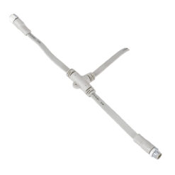 Alternative view of GloboStar® 90702 Ταχυσύνδεσμος Τροφοδοσίας Τύπου T IP65 - 2 Καλώδια +/- σε T DC Power Connector 4 PIN Male για Ένωση 4 PIN Female RGB+RGBW Digital Modules