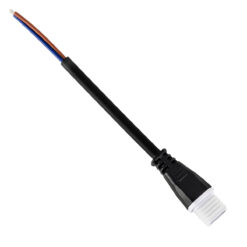 Alternative view of GLOBOSTAR® WWCONNECTOR 90703 2 Pin Σύνδεσμος Τροφοδοσίας για Wall Washers & Προβολείς με Είσοδο 2 x 0.5mm2 & Έξοδο 1 x Αρσενικό Βύσμα Αδιάβροχο IP65 - Μαύρο - Μ11 x Π2 x Υ1.2cm