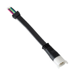Alternative view of GLOBOSTAR® WWCONNECTOR 90712 5 Pin Σύνδεσμος Τροφοδοσίας για Wall Washers & Προβολείς με Είσοδο 5 x 0.25mm2 & Έξοδο 1 x Θηλυκό Βύσμα Αδιάβροχο IP65 - Μαύρο - Μ16 x Π2 x Υ1.2cm