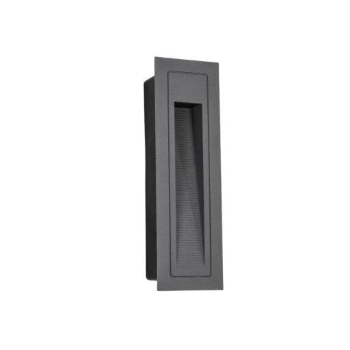 kelvo® STEPART KLV-101-0093 Χωνευτό Φωτιστικό Σκαλοπατιού / Διαδρόμου LED 3W 375lm 45° AC 220-240V Αδιάβροχο IP65 Θερμό Λευκό 2700K – Lumileds SMD Chip & TÜV SÜD Driver – Γκρι Ανθρακί Ματ – Μ6.5 x Π6.5 x Υ21cm / Q5.4 x 18.9cm – 5 Χρόνια Εγγύηση