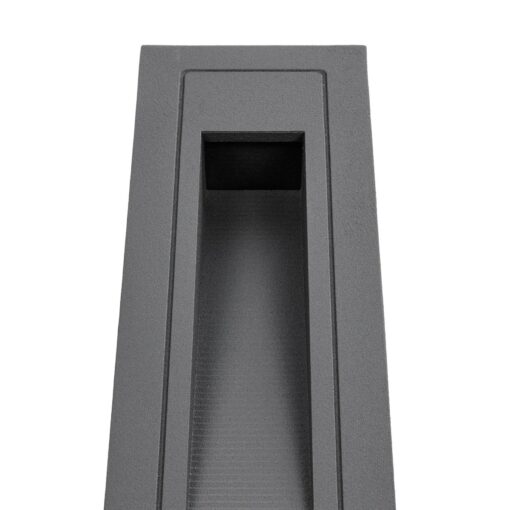 kelvo® STEPART KLV-101-0093 Χωνευτό Φωτιστικό Σκαλοπατιού / Διαδρόμου LED 3W 375lm 45° AC 220-240V Αδιάβροχο IP65 Θερμό Λευκό 2700K – Lumileds SMD Chip & TÜV SÜD Driver – Γκρι Ανθρακί Ματ – Μ6.5 x Π6.5 x Υ21cm / Q5.4 x 18.9cm – 5 Χρόνια Εγγύηση