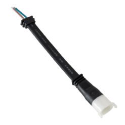 Alternative view of GLOBOSTAR® WWCONNECTOR 90714 2 Pin Σύνδεσμος Τροφοδοσίας για Wall Washers & Προβολείς με Είσοδο 2 x 0.5mm2 & Έξοδο 1 x Θηλυκό Βύσμα Αδιάβροχο IP65 - Μαύρο - Μ16 x Π2 x Υ1.2cm