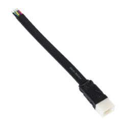 Alternative view of GLOBOSTAR® WWCONNECTOR 90816 5 Pin Σύνδεσμος Τροφοδοσίας για Wall Washers & Προβολείς με Είσοδο 5 x 0.25mm2 & Έξοδο 1 x Θηλυκό Βύσμα Αδιάβροχο IP65 - Μαύρο - Μ16 x Π1.5 x Υ1.2cm