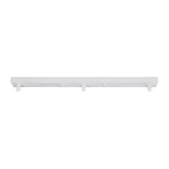GLOBOSTAR® WALLBASE 77522 Γραμμική Μεταλλική Ροζέτα για Κρέμαση 3 Φωτιστικών - Λευκό - Μ50 x Π5 x Υ4cm