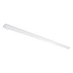 GLOBOSTAR® WALLBASE 77524 Γραμμική Μεταλλική Ροζέτα για Κρέμαση 4 Φωτιστικών – Λευκό – Μ120 x Π5 x Υ4cm