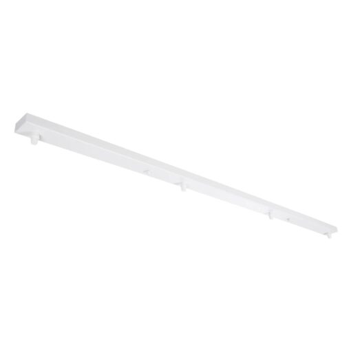 GLOBOSTAR® WALLBASE 77524 Γραμμική Μεταλλική Ροζέτα για Κρέμαση 4 Φωτιστικών – Λευκό – Μ120 x Π5 x Υ4cm