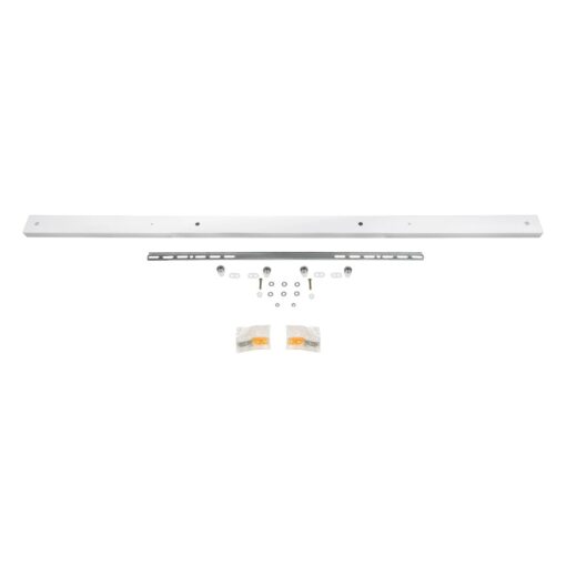 GLOBOSTAR® WALLBASE 77524 Γραμμική Μεταλλική Ροζέτα για Κρέμαση 4 Φωτιστικών – Λευκό – Μ120 x Π5 x Υ4cm
