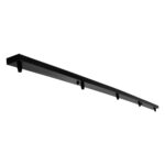 GLOBOSTAR® WALLBASE 77527 Γραμμική Μεταλλική Ροζέτα για Κρέμαση 5 Φωτιστικών – Μαύρο – Μ150 x Π5 x Υ4cm