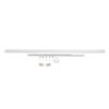 GLOBOSTAR® WALLBASE 77526 Γραμμική Μεταλλική Ροζέτα για Κρέμαση 5 Φωτιστικών – Λευκό – Μ120 x Π5 x Υ4cm