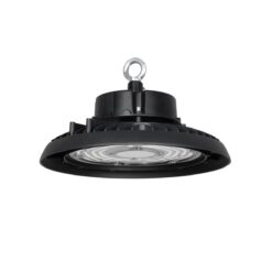 Alternative view of GLOBOSTAR® INDUSTRY 61501 Βιομηχανικό Φωτιστικό Καμπάνα High Bay UFO LED 150W 22500lm 90° AC 220-240V Αδιάβροχο IP65 Φυσικό Λευκό 5000K - Sanan Opto SMD Chip & TÜV SÜD Driver - Μαύρο Ματ - Μ26.5 x Π26.5 x Υ15cm - 5 Χρόνια Εγγύηση