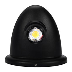 GLOBOSTAR® THIRD 93068 Μοντέρνο Φωτιστικό Τοίχου - Απλίκα LED 10W 1400lm 30° AC 220-240V Αδιάβροχο IP65 Θερμό Λευκό 2700K - Bridgelux COB Chip & TÜV SÜD Driver - Μαύρο Ματ - Μ15.1 x Π9.3 x Υ14.5cm - 5 Χρόνια Εγγύηση