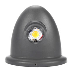 GLOBOSTAR® THIRD 93069 Μοντέρνο Φωτιστικό Τοίχου - Απλίκα LED 10W 1400lm 30° AC 220-240V Αδιάβροχο IP65 Θερμό Λευκό 2700K - Bridgelux COB Chip & TÜV SÜD Driver - Γκρι Ανθρακί Ματ - Μ15.1 x Π9.3 x Υ14.5cm - 5 Χρόνια Εγγύηση