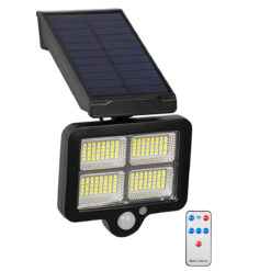 Alternative view of GLOBOSTAR® ORVION 71483 Προβολέας με IR Ασύρματο Χειριστήριο LED 20W 1000lm 120° DC 5V με Φωτοβολταϊκό Panel 5V 1W & Επαναφορτιζόμενη Μπαταρία Li-ion 3.2V 2400mAh Αδιάβροχο IP65 Ψυχρό Λευκό 6000K Dimmable - Sanan SMD Chip - Μαύρο - Μ12.5 x Π3.5 x Υ10cm - 2 Χρόνια Εγγύηση