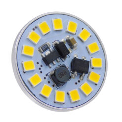 Alternative view of GLOBOSTAR® G4BACK 76108 Λάμπα G4 LED 3W 315lm 120° DC 12-24V IP20 Φυσικό Λευκό 4500K Dimmable - Sanan SMD Chip - Back Pin - Μ2.9 x Π2.9 x Υ0.8cm - 2 Χρόνια Εγγύηση