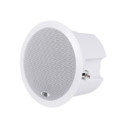 GLOBOSTAR® FDB C600T 98012 Χωνευτό Παθητικό Ηχείο Εγκαταστάσεων με Μετασχηματιστή 100V & 8Ω - 40W RMS (80W Peak) - 1 x 6" Inches LF & 1 x 1" Inches HF - IP20 - Λευκό - Μ23.9 x Π23.9 x Υ15.3cm / Q20.5 x 13.9cm - 2 Χρόνια Εγγύηση