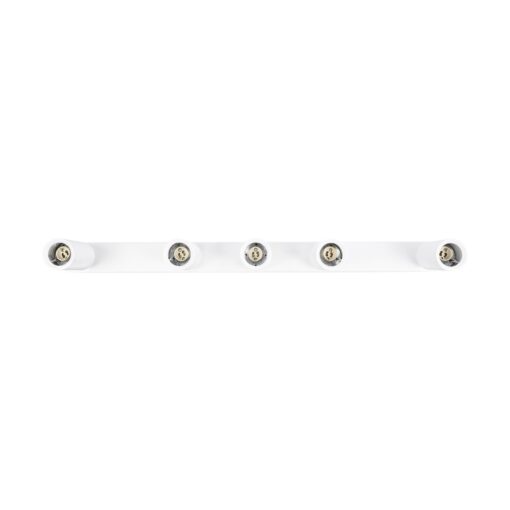 kelvo® SPOTA KLV-101-0143 Κινούμενο Φωτιστικό Σποτ Οροφής για 5 Λάμπες MR16 με Ντουί GU10 AC 220-240V IP20 – Λευκό Ματ – Μ79.5 x Π6.3 x Υ14cm