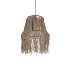 Alternative view of GLOBOSTAR® ROKA 205-0075 Boho Κρεμαστό Φωτιστικό Οροφής με Ντουί 1 x E27 AC 220-240V IP20 - Μπεζ - M30 x Π30 x Υ45cm