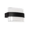 GLOBOSTAR® EMPIRE 60782 Μοντέρνο Φωτιστικό Τοίχου – Απλίκα LED 12W 1260lm 120° AC 220-240V Αδιάβροχο IP65 Φυσικό Λευκό 4500K – Bridgelux SMD Chip & TÜV SÜD Driver – Μαύρο Ματ – Μ18.5 x Π9 x Υ12cm – 3 Χρόνια Εγγύηση