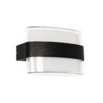 GLOBOSTAR® EMPIRE 60782 Μοντέρνο Φωτιστικό Τοίχου – Απλίκα LED 12W 1260lm 120° AC 220-240V Αδιάβροχο IP65 Φυσικό Λευκό 4500K – Bridgelux SMD Chip & TÜV SÜD Driver – Μαύρο Ματ – Μ18.5 x Π9 x Υ12cm – 3 Χρόνια Εγγύηση