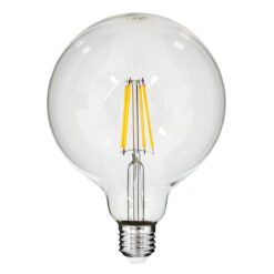 Alternative view of GLOBOSTAR® BUBBLE 99013 Λάμπα E27 G125 LED 8W 800lm 360° AC 220-240V IP20 Θερμό Λευκό 2700K Dimmable - Long Filament Chip - Διάφανο - Μ12.5 x Π12.5 x Υ18cm - 3 Χρόνια Εγγύηση
