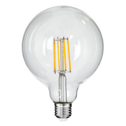 Alternative view of GLOBOSTAR® BUBBLE 99014 Λάμπα E27 G125 LED 12W 1200lm 360° AC 220-240V IP20 Θερμό Λευκό 2700K Dimmable - Long Filament Chip - Διάφανο - Μ12.5 x Π12.5 x Υ18cm - 3 Χρόνια Εγγύηση