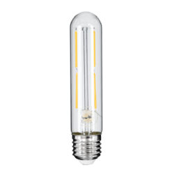 Alternative view of GLOBOSTAR® TUBIS 99019 Λάμπα Σωλήνας E27 T30 LED 4W 400lm 360° AC 220-240V IP20 Θερμό Λευκό 2700K Dimmable - Long Filament Chip - Διάφανο - Μ3 x Π3 x Υ13.5cm - 3 Χρόνια Εγγύηση