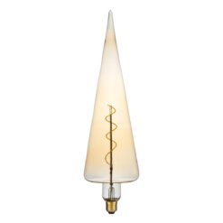 Alternative view of GLOBOSTAR® SPEAR 99023 Λάμπα E27 CT100 LED 6W 420lm 360° AC 220-240V IP20 Ultra Θερμό Λευκό 2200K Dimmable - Soft S Spiral Filament Chip - Μελί - Μ10 x Π10 x Υ28cm - 3 Χρόνια Εγγύηση