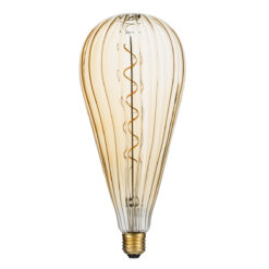Alternative view of GLOBOSTAR® ZEPPELIN 99024 Λάμπα E27 OT120 LED 6W 420lm 360° AC 220-240V IP20 Ultra Θερμό Λευκό 2200K Dimmable - Soft S Spiral Filament Chip - Μελί - Μ12 x Π12 x Υ46cm - 3 Χρόνια Εγγύηση