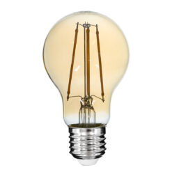 Alternative view of GLOBOSTAR® GLOBE 99038 Λάμπα E27 A60 LED 10W 900lm 360° AC 220-240V IP20 Ultra Θερμό Λευκό 2200K Dimmable - Long Filament Chip - Μελί - Μ6 x Π6 x Υ10.5cm - 3 Χρόνια Εγγύηση
