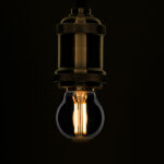 GLOBOSTAR® SPHERE 99064 Λάμπα E27 G45 LED 4W 400lm 360° AC 220-240V IP20 Θερμό Λευκό 2700K Dimmable – Filament Chip – Μαύρο Φιμέ – Μ4.5 x Π4.5 x Υ7.7cm – 3 Χρόνια Εγγύηση