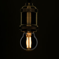 GLOBOSTAR® SPHERE 99064 Λάμπα E27 G45 LED 4W 400lm 360° AC 220-240V IP20 Θερμό Λευκό 2700K Dimmable – Filament Chip – Μαύρο Φιμέ – Μ4.5 x Π4.5 x Υ7.7cm – 3 Χρόνια Εγγύηση