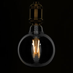 Alternative view of GLOBOSTAR® BUBBLE 99073 Λάμπα E27 G125 LED 8W 800lm 360° AC 220-240V IP20 Θερμό Λευκό 2700K Dimmable - Long Filament Chip - Μαύρο Φιμέ - Μ12.5 x Π12.5 x Υ17.8cm - 3 Χρόνια Εγγύηση