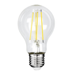 Alternative view of GLOBOSTAR® GLOBE 99091 Λάμπα E27 A60 LED 4W 840lm 360° AC 220-240V IP20 Φυσικό Λευκό 4500K - Long Filament Chip - Διάφανο - Μ6 x Π6 x Υ11cm - 3 Χρόνια Εγγύηση