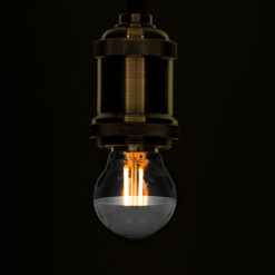 Alternative view of GLOBOSTAR® SPHERE 99102 Λάμπα E27 G45 LED 4W 440lm 320° AC 220-240V IP20 Θερμό Λευκό 2700K Dimmable - Filament Chip - Διάφανο με Ανεστραμμένο Καθρέπτη Νίκελ Χρώμιο - Μ4.5 x Π4.5 x Υ7.7cm - 3 Χρόνια Εγγύηση